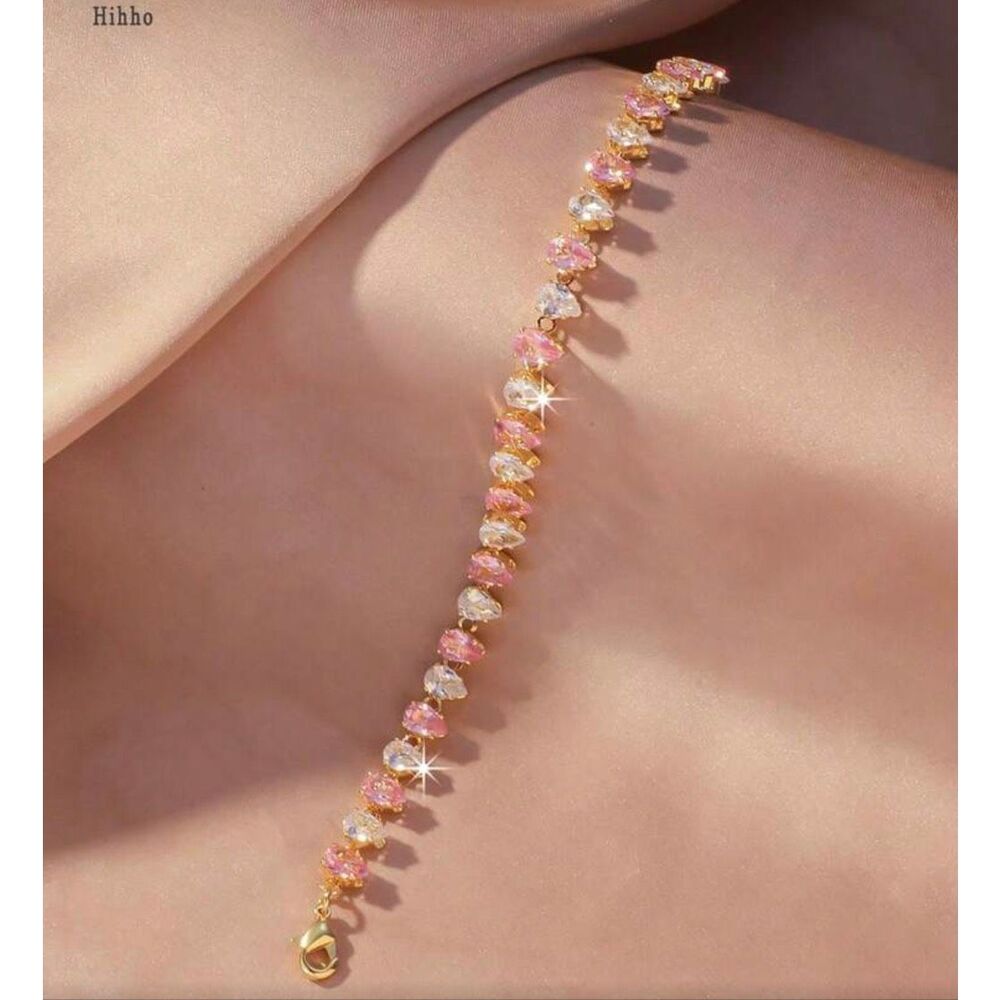 Beautiful Pink CZ Bracelet